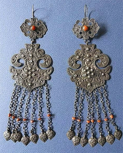 Uyghur Earrings from China